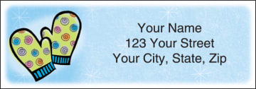 snow days address labels - click to preview