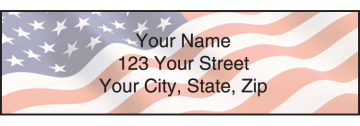 Stars & Stripes Address Labels - click to view larger image