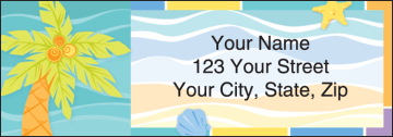 sunny days address labels - click to preview