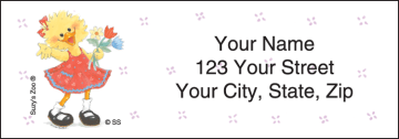 Enlarged view of suzy 's zoo® address labels 