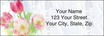 Tulip Whispers Address Labels – click to view product detail page