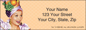 vintage lucy address labels - click to preview