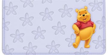 Enlarged view of disney winnie the pooh checkbook cover 