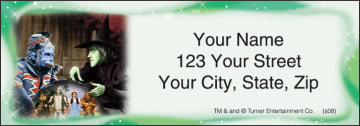 the wizard of oz address labels - click to preview