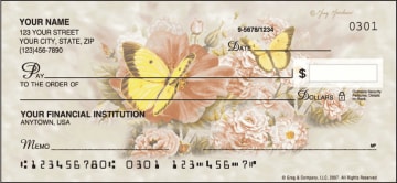 Enlarged view of butterfly blooms checks 