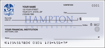 Hampton University Pirates Checks - click to view larger image