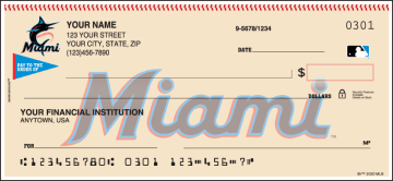 Enlarged view of miami marlins checks 