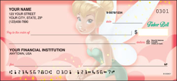 disney tinker bell checks - click to preview