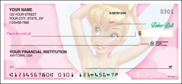 side tear disney tinker bell checks - click to preview