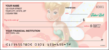 side tear disney tinker bell checks - click to preview