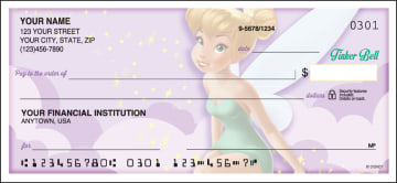 side tear disney tinker bell checks - click to preview