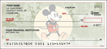 side tear - disney vintage mickey checks - click to preview