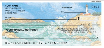 Enlarged view of watercolor blessings checks 