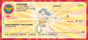 Enlarged view of wonder woman classic checks 