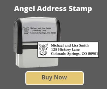 Angel Address Stamp