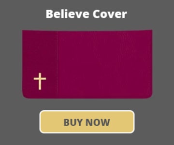 Believe Checkbook Cover