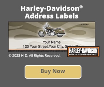 Harley-Davidson Address Labels