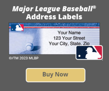 Major League Baseball Address Labels