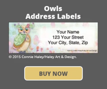 Owls Address Labels