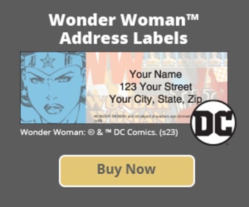 Wonder Woman Address Labels