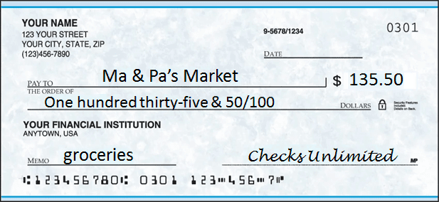 How To Write Dollars and Cents on a Check