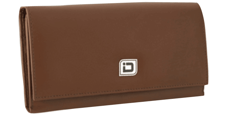 Ladies Leather Clutch - Tan