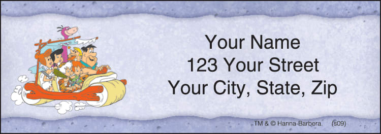 The Flintstones Address Labels