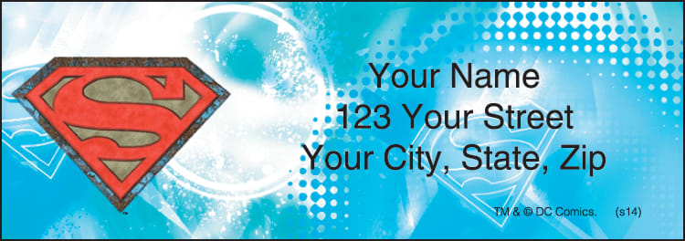 Superman Address Address Labels – click to view product detail page
