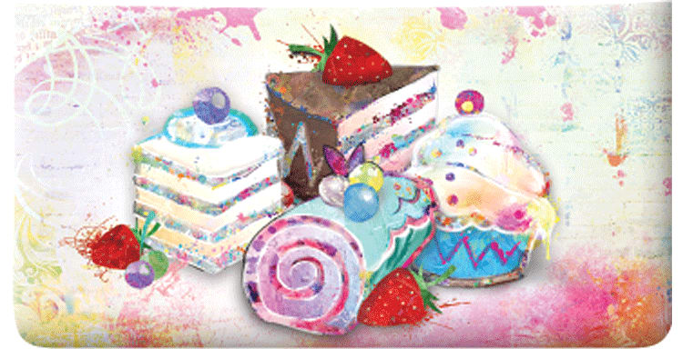 Enlarged view of sweet morsels checkbook cover 
