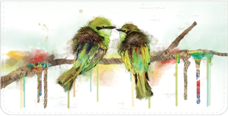 Watercolor Birds Checkbook Cover – click to view product detail page