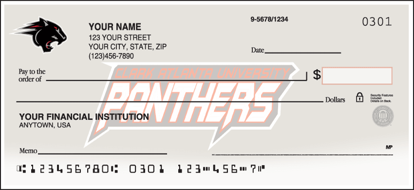 Clark Atlanta University Panthers Checks – click to view product detail page