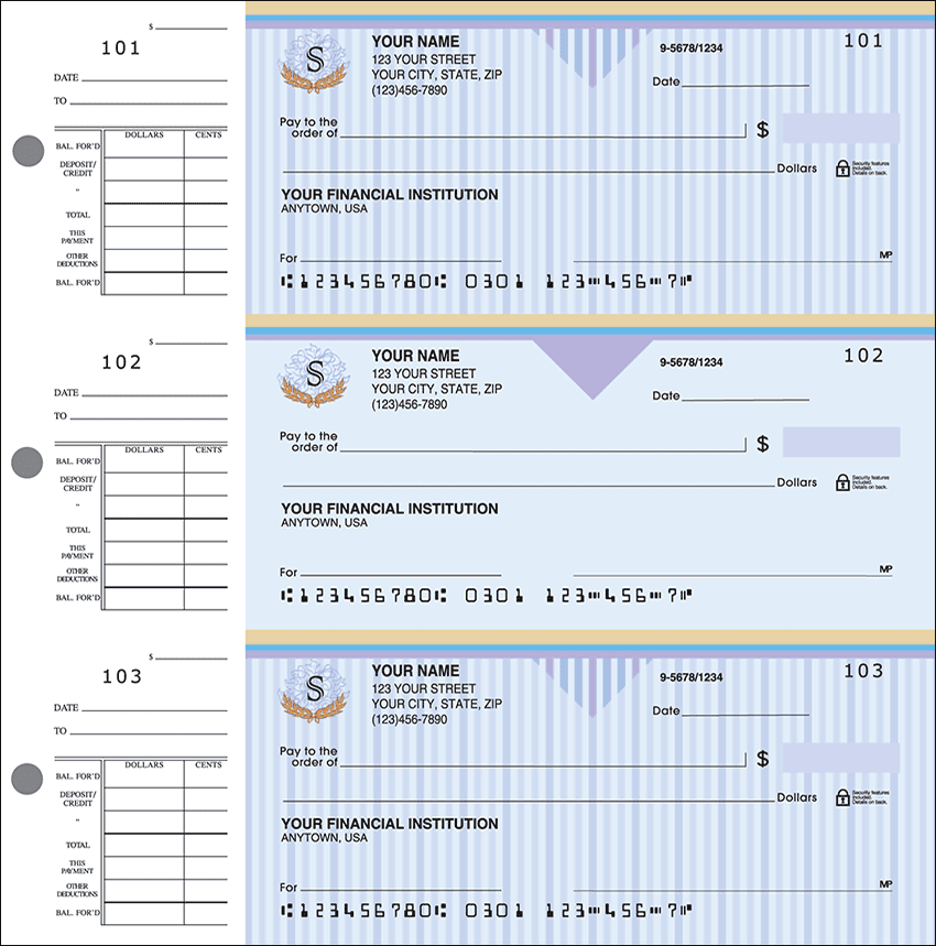 Country Club Desk Set Checks Checks Unlimited