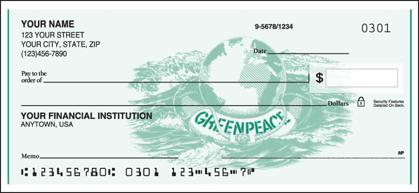 Greenpeace Logo Checks – click to view product detail page