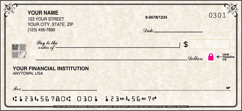 Securiguard Parchment Checks