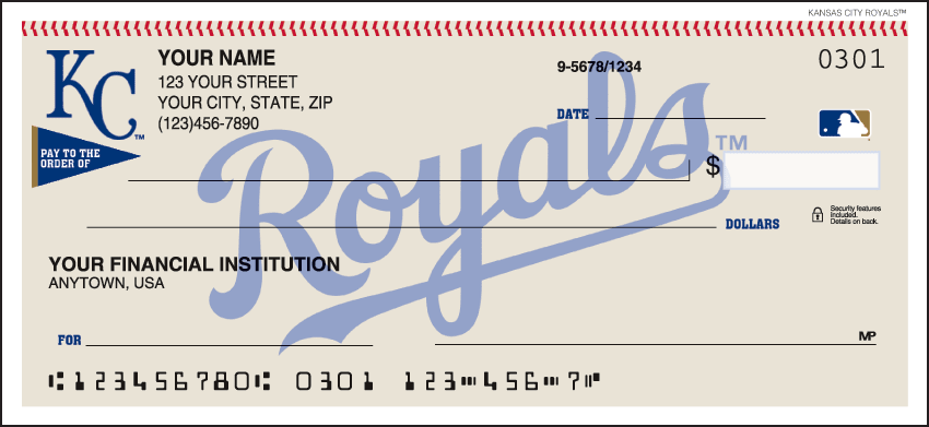 Kansas City Royals™ Checks – click to view product detail page