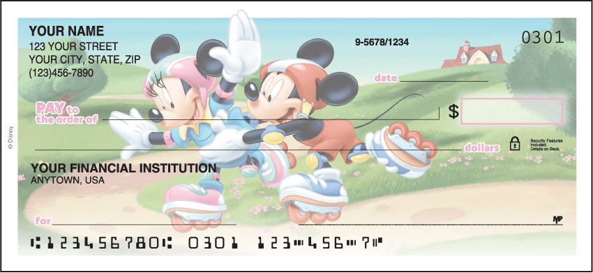 Side Tear - Disney Mickey's Adventures Checks – click to view product detail page