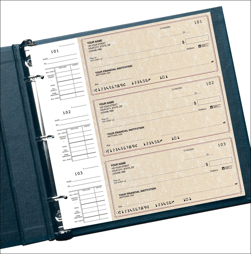Parchment Desk Set Checks Checks Unlimited