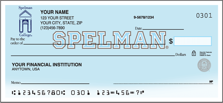 Enlarged view of spelman college jaguars checks 