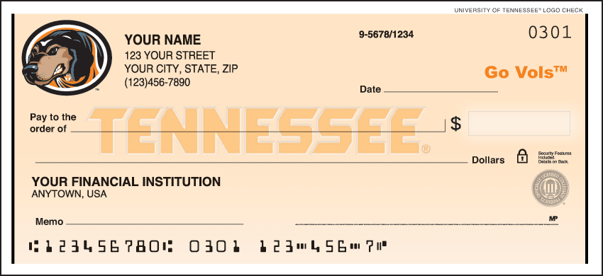 Tennessee Logo Checks – click to view product detail page