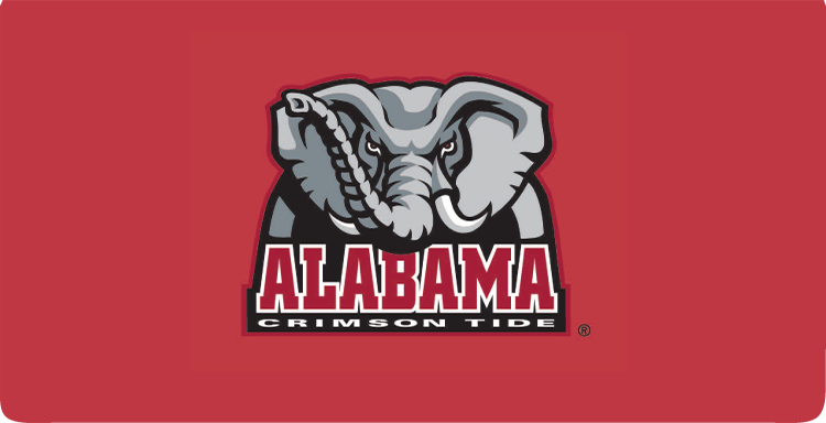 Our fabric Alabama Checkbook Cover showcases your school pride.