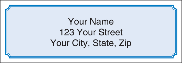 Blue Classic Address Labels Set of 210