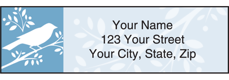 Botanical Silhouettes Address Labels Set of 210
