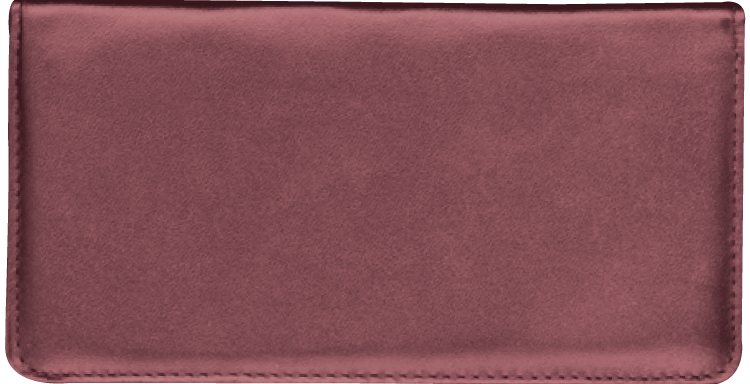 Burgundy Checkbook Cover