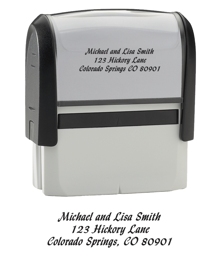 Calligraphy Return Address Stamp