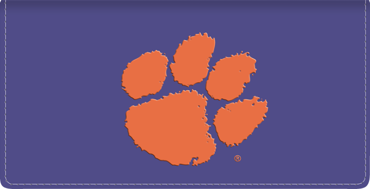 Clemson Tiger Logo Checkbook Cover