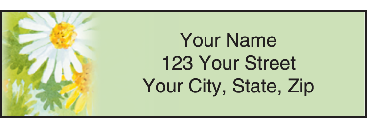 Flower Garden Address Labels Set of 210
