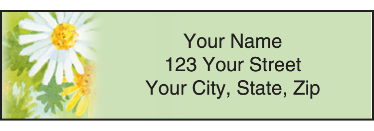 Flower Garden Address Labels Set of 200