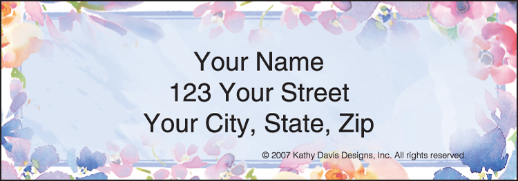 In Full Bloom by Kathy Davis Address Labels Set of 200