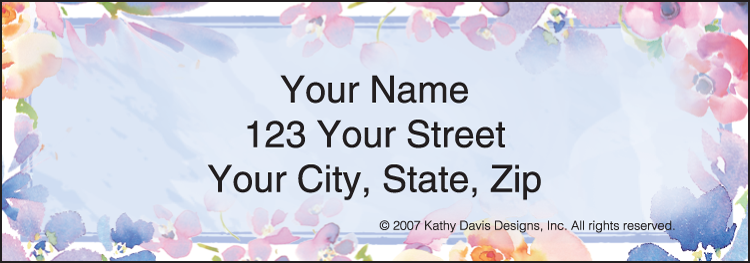 In Full Bloom by Kathy Davis Address Labels Set of 210