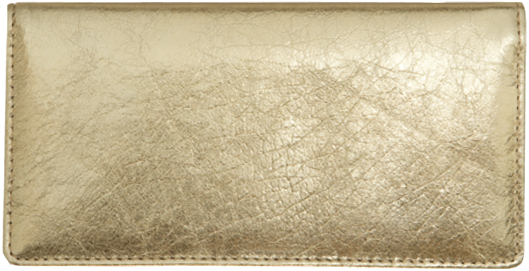 Gold Metallic Checkbook Cover